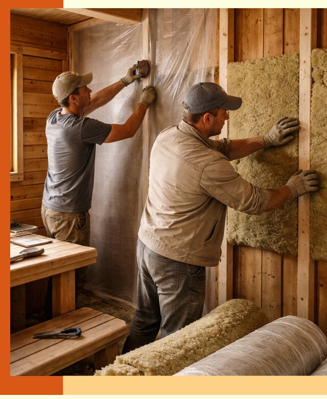 Утепление бани изнутри в Перми качественно и недорого