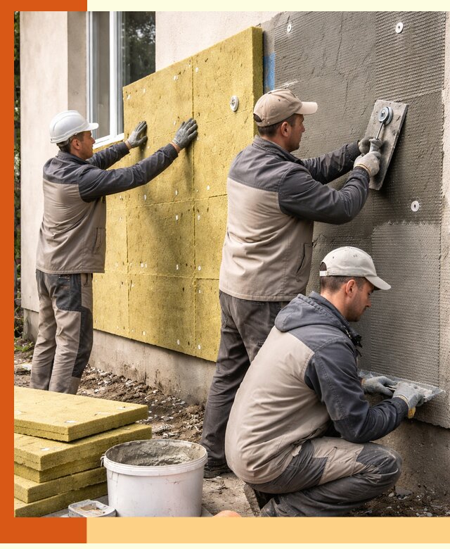 Утепление фасада под штукатурку в Перми — энергоэффективная технология