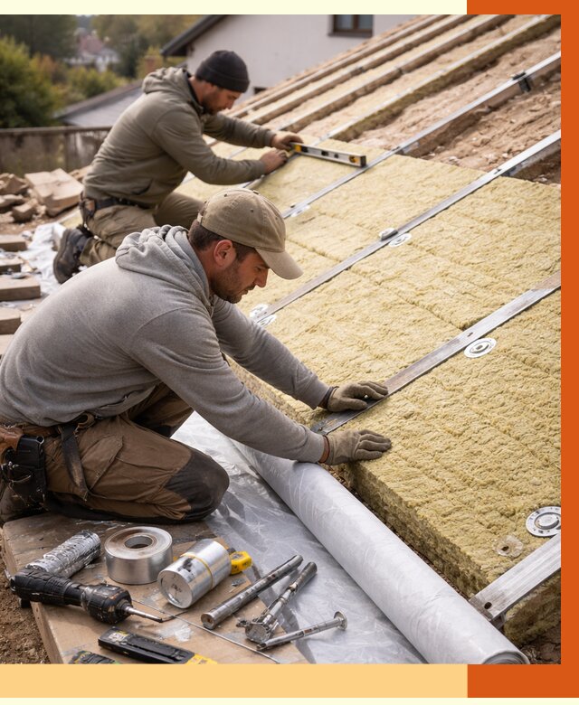 Утепление крыши снаружи в Перми под ключ от 1285 руб./м2 | ТепломастерПрм