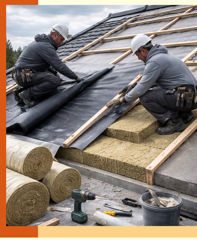 Утепление крыши снаружи в Перми: профессиональная теплоизоляция