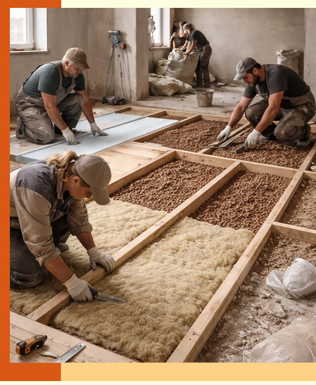 Утепление перекрытий жилых и промышленных зданий в Перми