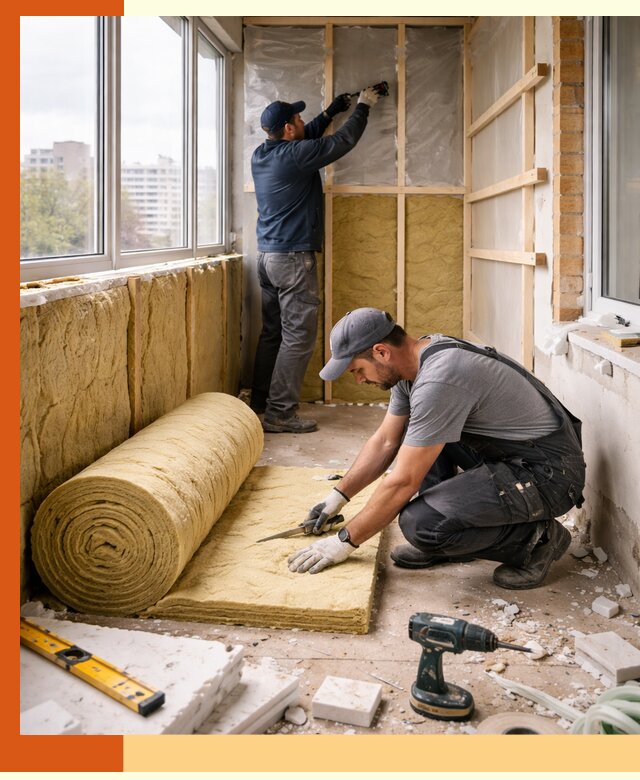 Утепление балкона под ключ в Перми качественно и быстро