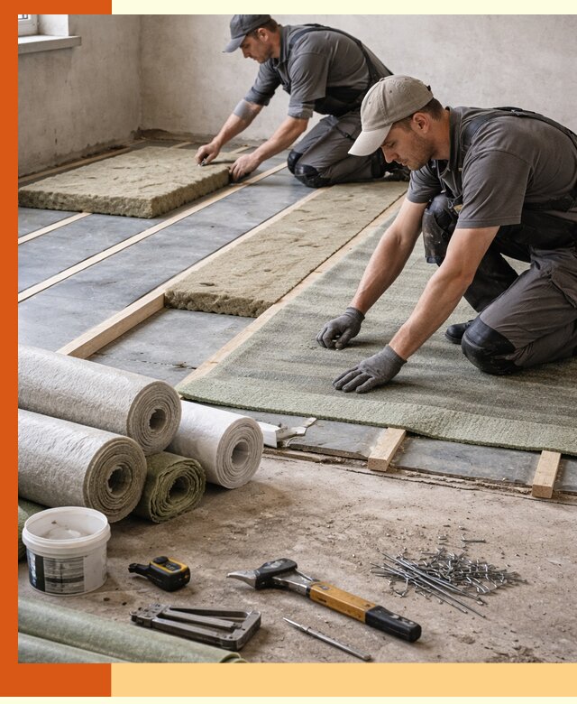 Шумоизоляция пола в Перми — профессиональная звукоизоляция помещений